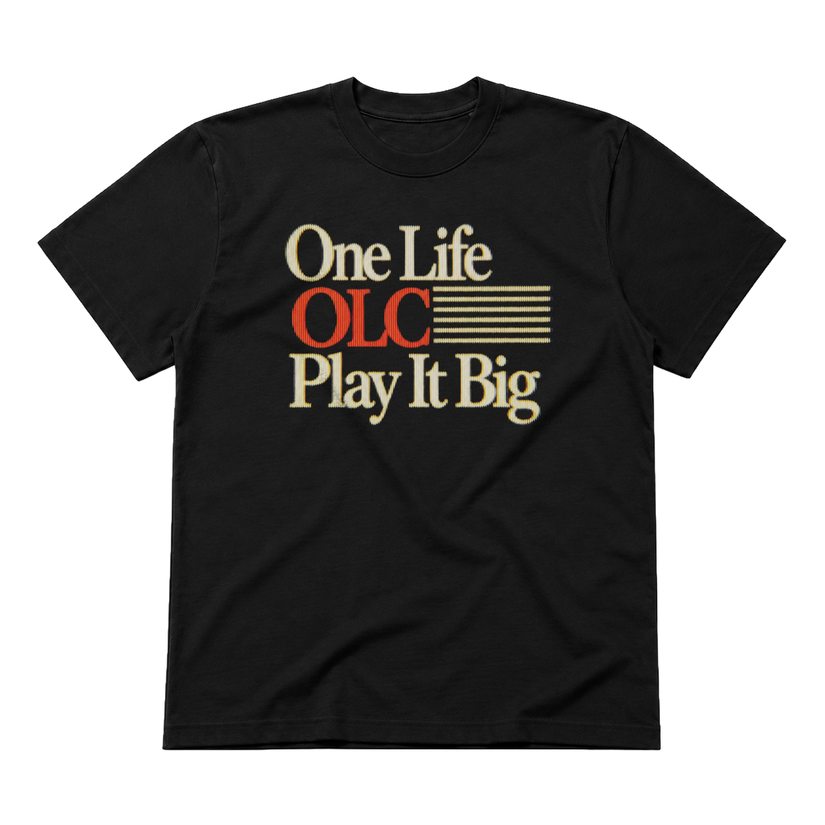 Play It Big Classic Black Tee