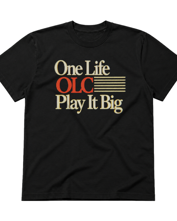 Play It Big Classic Black Tee